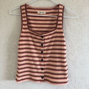 Madewell ribbed cropped tank
